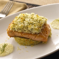 Fat Free Feta Encrusted Salmon
