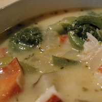Fiddlehead and Lobster Chowder