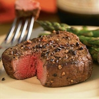 Fillet Mignon with Garlic butter (with sauteed mushrooms and onions)