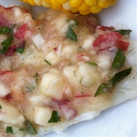 Fish with Peach Salsa