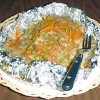 Foil Pack Chicken and Dressing Dinner