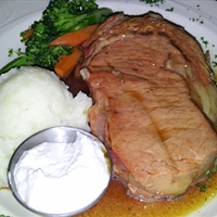 Foolproof Prime Rib w/ Au Jus and Mushrooms