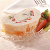 Fruity Coconut Cake Roll  