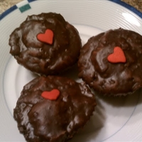 Ganache-topped Brownie Bites