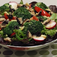 Garden Salad with Red wine dressing Garden Salad with Red wine dressing