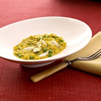 Garlic and Herbs Golden Crab Risotto