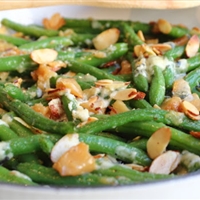 Garlic & Blue Cheese Green Bean Almondine