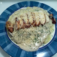 Garlic Mushroom Chicken Alfredo Ala David