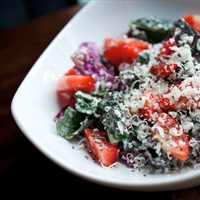 Garlic Tahini Kale Slaw