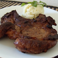 Garlicky Fried Pork chops