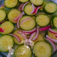 Garlicky Quick Pickled Cucumbers