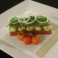 Gazpacho Jelly with Baby Mozzarella