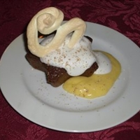 Gingerbread W Lemon Curd and Candied Ginger
