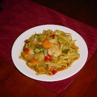 Greebocat's Deluxe Seafood Stirfry