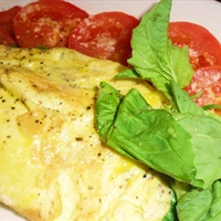 Greek Potato Spinach And Feta Cheese Omelet
