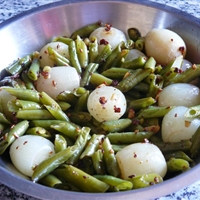 Green Beans and Onions