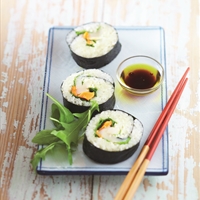 Green Lemon Marinated Scallop Sushi