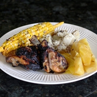 Grilled Citrus Chicken with Grilled Tropical Fruit Grilled Citrus Chicken with Grilled Tropical Fruit