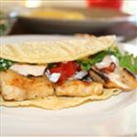 Grilled Fish Tacos with Chipotle-Lime Dressing
