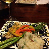Grilled Halibut with Lime-Chipotle Butter