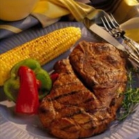 Grilled Honey-Soy Pork Steaks