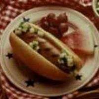Grilled Italian Turkey Sausage with Cucumber Salsa