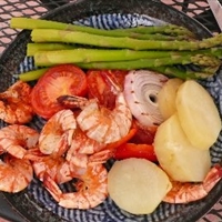 Grilled Shrimp and Asparagus