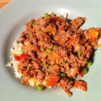 Ground Lamb with Peas
