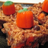 Halloween Crisp Candy Corn Treats