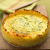 Ham & Cheese with Potato Crust