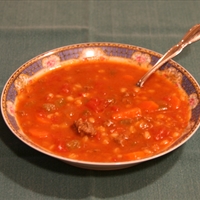 Hamburger Barley Vegetable Soup