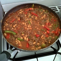 Heinz Baked Bean Chili Con Carne with rice