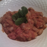 Homemade baked beans