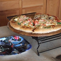 Homemade Chicken Spinach Pizza