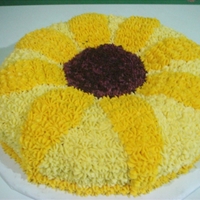 Homemade Sunflower Cake