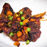 Honey glazed chicken thigh with maple syrup 