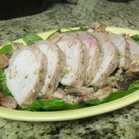 Honey Mustard Pork Roast with Bacon