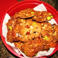 Hoo-haws (peanut butter cookies with, m&m's, reese's pieces and peanuts Hoo-haws (peanut butter cookies with, m&m's, reese's pieces and peanuts