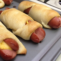 Hot Dog Filled Crescents