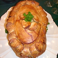 Hot Duck Pate in Puff Pastry