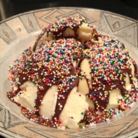 Ice cream and balls