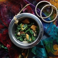 Indian Potatoes with Spinach