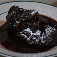 Individual self-saucing chocolate puddings