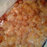 Jamison's spicy tater tot casserole