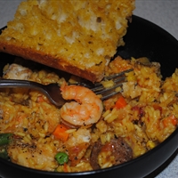 Jodie's chicken and chorizo paella