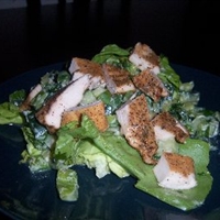Katie's Cajun Chicken On A Cool Salad