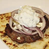 Lamb Burgers with Tzatziki and Feta