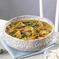 Lamb curry with basmati rice