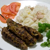 Lamb Kofta with chickpea rice