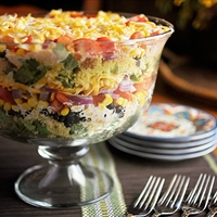 Layered Cornbread Salad